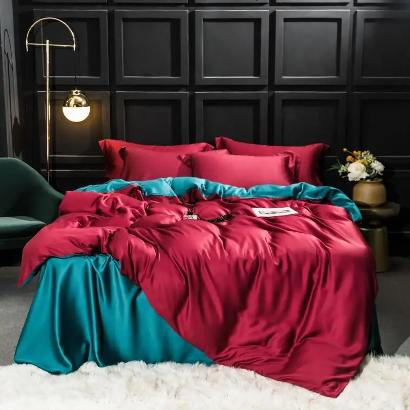 Opulent Silk Bedding Set – 100% Mulberry Silk for Restful Sleep