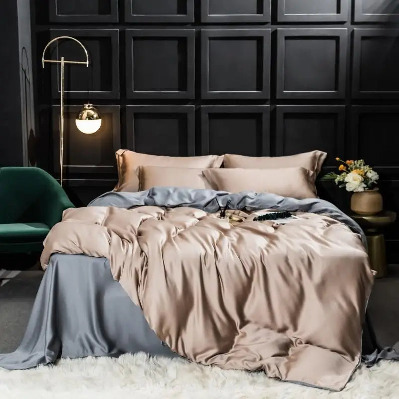 Opulent Silk Bedding Set – 100% Mulberry Silk for Restful Sleep