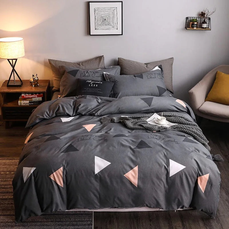 Chic Geometric Bedding Set – Nordic-Inspired Luxury for Every Bedroom