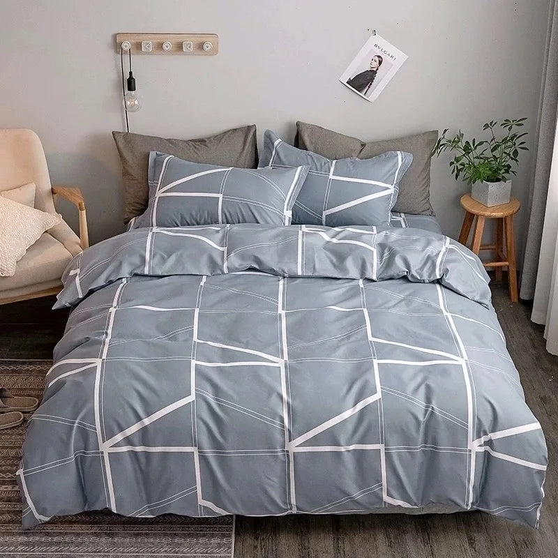 Chic Geometric Bedding Set – Nordic-Inspired Luxury for Every Bedroom